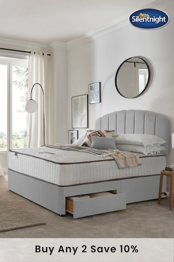 Silentnight Grey Mirapocket 800 Memory 2 Drawer Divan Bed Set (T88340) | £570 - £795