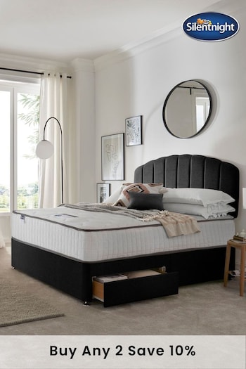 Silentnight Black Mirapocket 800 Memory 2 Drawer Divan Bed Set (T88341) | £570 - £795