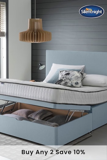 Silentnight Blue Mirapocket 800 Memory Ottoman Divan Bed Set (T88346) | £895 - £955