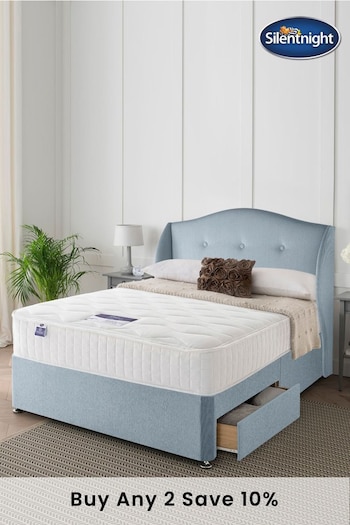 Silentnight Blue Mirapocket 1000 Memory 2 Drawer Divan Bed Set (T88350) | £595 - £925
