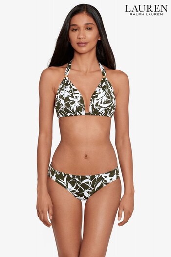 Lauren Ralph Lauren Green Molded Halter Bikini Top (T89303) | £99