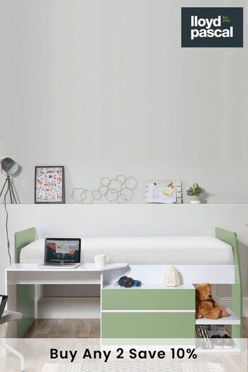 Lloyd Pascal White Kids Matilda Cabin Bed (T89600) | £570