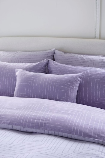 Fragrance Gift Sets Lavender Grey Jacquard Weave Duvet Cover and Pillowcase Set (T89710) | £95 - £115