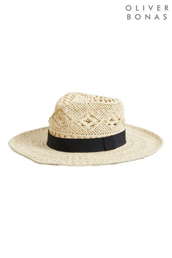 Oliver Bonas Natural Detail Hat (T89896) | £26