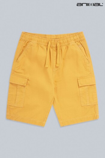 Animal Kids Yellow Rowan Organic Cargo Shorts (T90597) | £25