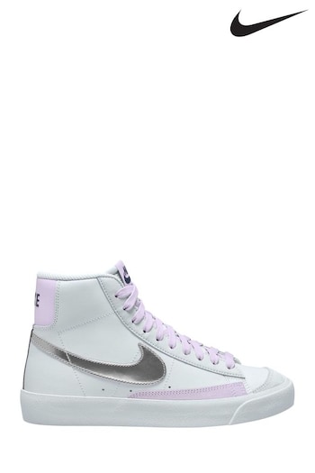 Nike dunks White/Lilac Blazer 77 Mid Youth Trainers (T90599) | £60