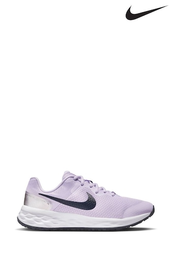 Nike Purple Revolution 6 Youth Trainers (T90682) | £40