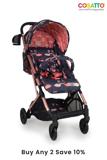 Cosatto Pink Woosh 3 Pretty Flamingo Stroller (T91184) | £230