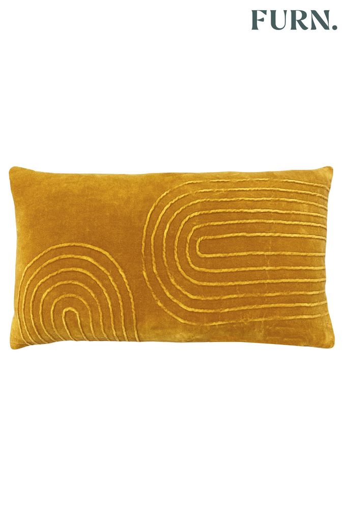 Yellow rectangle pillow deals