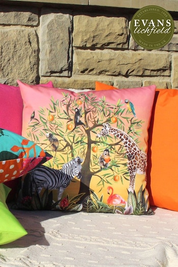 Evans Lichfield Multi Tree of Life Water Resistant Outdoor Cushion (T91702) | £17