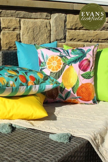 Evans Lichfield Multi Citrus Water Resistant Outdoor Polyester Cushion (T91738) | £19
