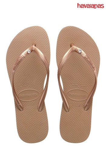Havaianas Slim Crystal blancas Sandals (T91771) | £39