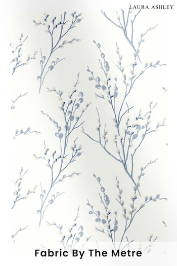 Laura Ashley Seaspray Blue Pussy Willow Fabric By The Metre (T92516) | £43