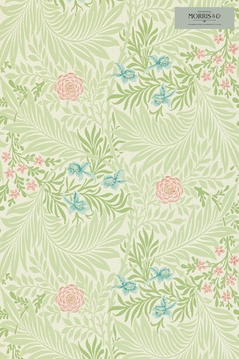 Morris & Co. Green Larkspur Wallpaper (T93403) | £1