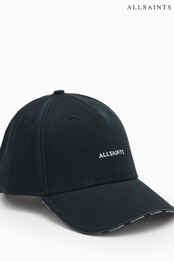 AllSaints Black Felix Baseball Goose Cap (T93513) | £49