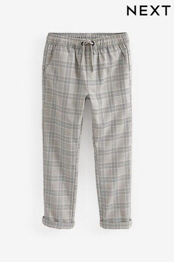 Light Grey Formal Check Trousers (3-16yrs) (T93573) | £12 - £18