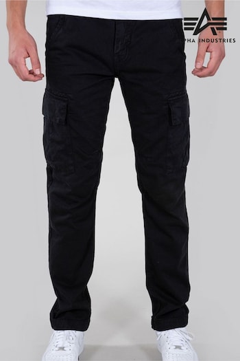 Alpha Industries Agent Cargos Black Trousers (T94251) | £100