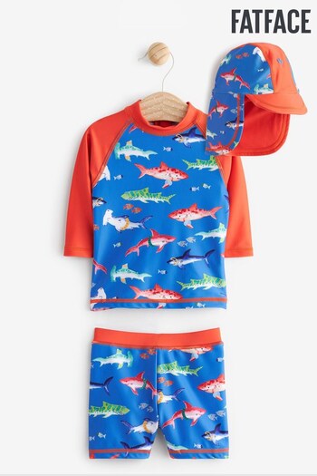 Boys Swim Shark Print Set (T94383) | £30 - £34