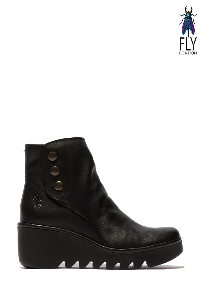 Next black wedge boots deals