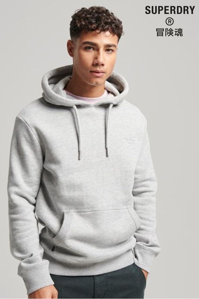 Buy Men s Superdry Grey Hoodies Sweatshirtsandhoodies Online Next UK