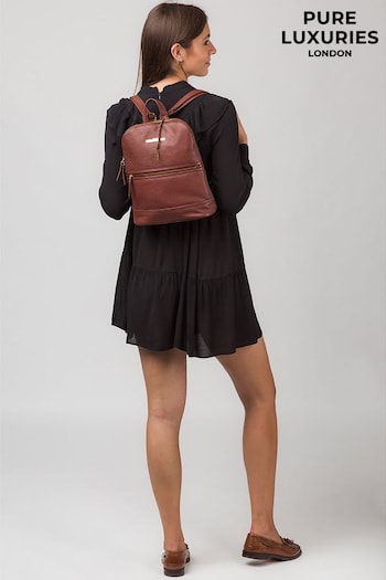 Pure Luxuries London Elland Leather Backpack (T95049) | £69