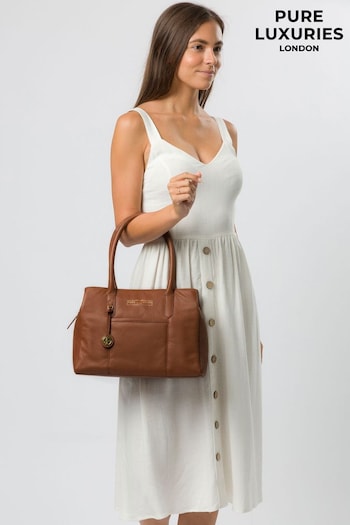 Pure Luxuries London Chatham Leather Handbag (T95059) | £69