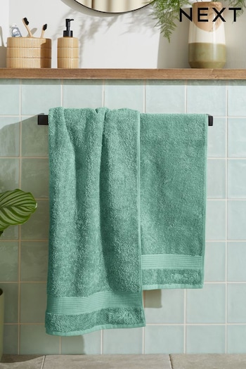 Soft Mineral Green Egyptian Cotton Towel (T95136) | £5 - £26