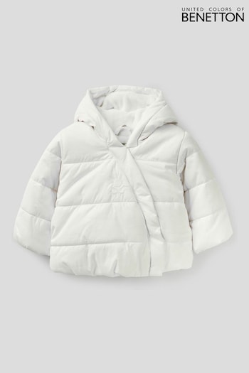 Benetton Bear Ear Quilted Coat (T95495) | £40