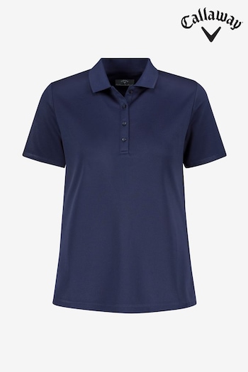 Callaway Blue Golf Ladies Swingtech Solid Polo Shirt (T95992) | £30