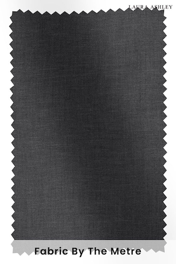Laura Ashley Charcoal Grey Swanson Fabric By The Metre (T96125) | £43