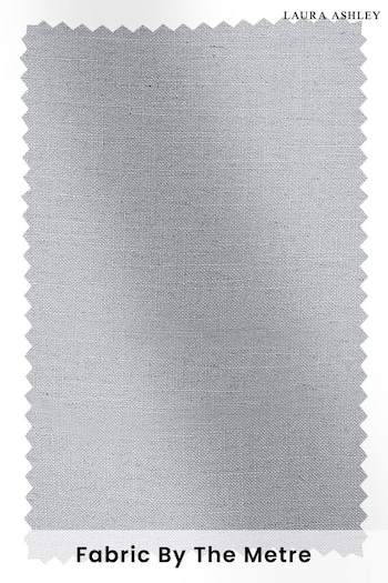 Laura Ashley Steel Grey Swanson Fabric By The Metre (T96131) | £43