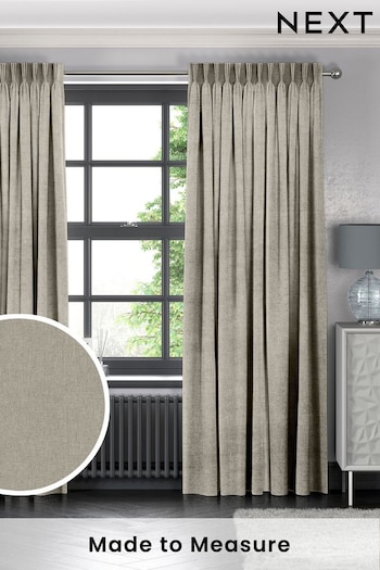 Oatmeal Natural Harvi Made To Measure Curtains (T96132) | £61