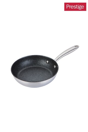 Prestige Silver Scratch Guard Stainless Steel Non-Stick 21cm Frying Pan (T96143) | £38