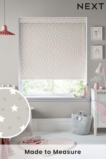 Natural Ditsy Stars Made To Measure Roller Blind (T96152) | £57