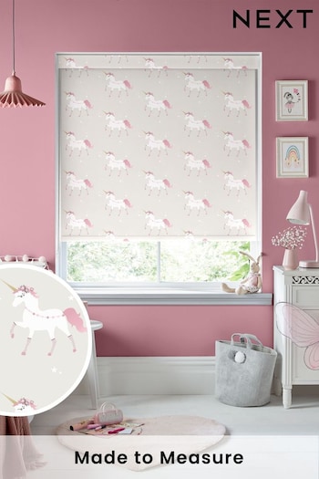 Natural Magical Unicorn Made To Measure Roller Blind (T96294) | £57