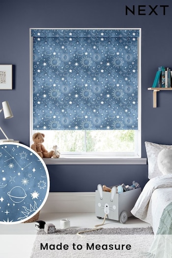 Azure Blue Moon Made To Measure Roller Blind (T96296) | £57