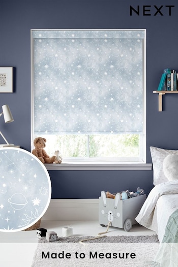 Cloud Blue Moon Made To Measure Roller Blind (T96298) | £57