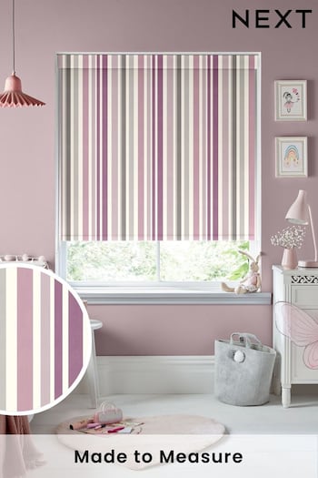 Pink Stripe Made To Measure Roller Blind (T96311) | £57