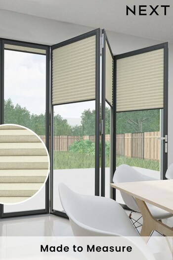 Ecru Cream Made to Measure Honeycomb Textured Blackout Perfect Fit Blinds (T96722) | £85