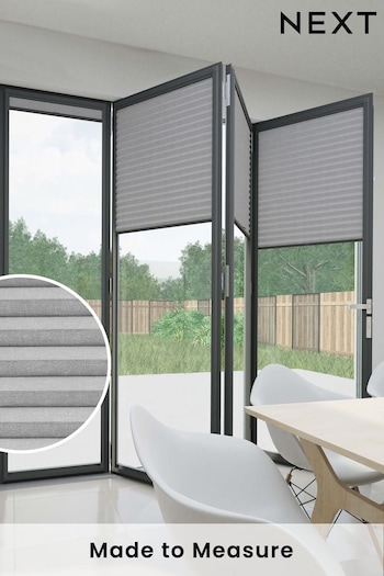 Dove Grey Made to Measure Honeycomb Textured Daylight Perfect Fit Blinds (T96725) | £82