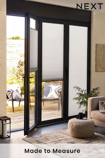 Light Grey Made to Measure Honeycomb Woven Daylight Perfect Fit Blinds (T96730) | £99