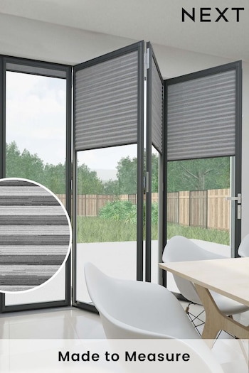 Charcoal Grey Made to Measure Honeycomb Daylight Printed Texture Perfect Fit Blinds (T96733) | £83