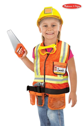 Melissa & Doug Multi Construction Worker Role Play Costume Set (T97079) | £35