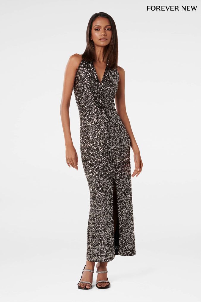 Buy Women s Black Forever New Sleeveless Dresses Online Next UK
