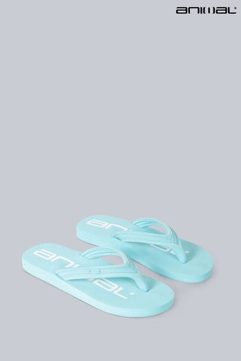 Animal leathers Blue Swish Recycled Flip-Flops (T97464) | £20