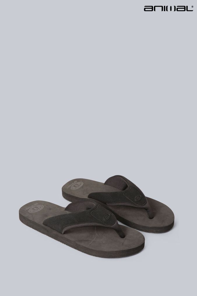 Mens animal flip top flops size 9
