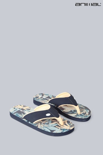 Animal Womens White Fiery Coral Swish Recycled Flip Flops (T97484) | £22