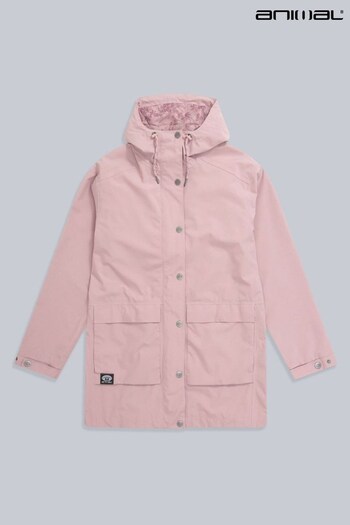 Animal Womens Pink Holywell Recycled Waterproof Jacket (T97494) | £110
