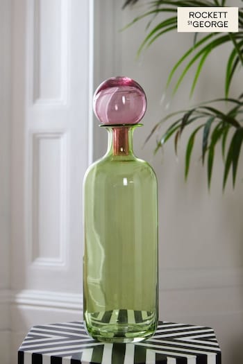 Rockett St With George Green/Pink Apothecary Bottle (T97843) | £40