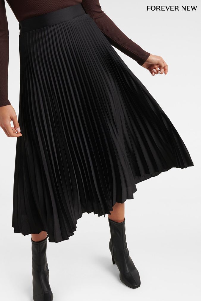 Forever new 2025 silver pleated skirt